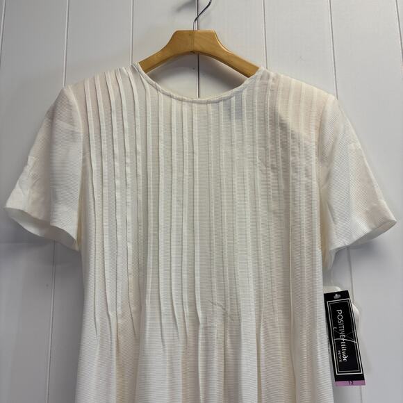 VTG Positive Attitude Women Boho Chic Cottage Trad Wife Dress Size 12P Homestead - Picture 9 of 9